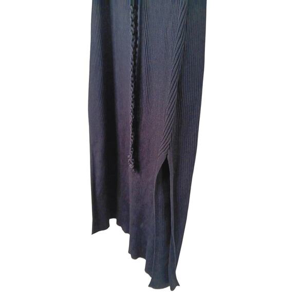 Nicholas Sheath V-neck Long Cut Out Sleeves Dress in Black SZ M $395 - Picture 8 of 15